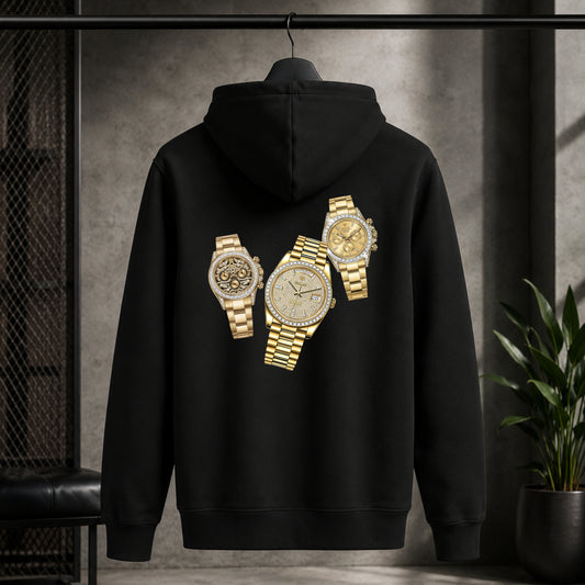 Iced Out Yellow-Gold Overload Hoodie - 2 Farben
