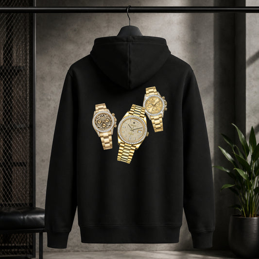 Iced Out Yellow-Gold Overload Hoodie - 2 Farben