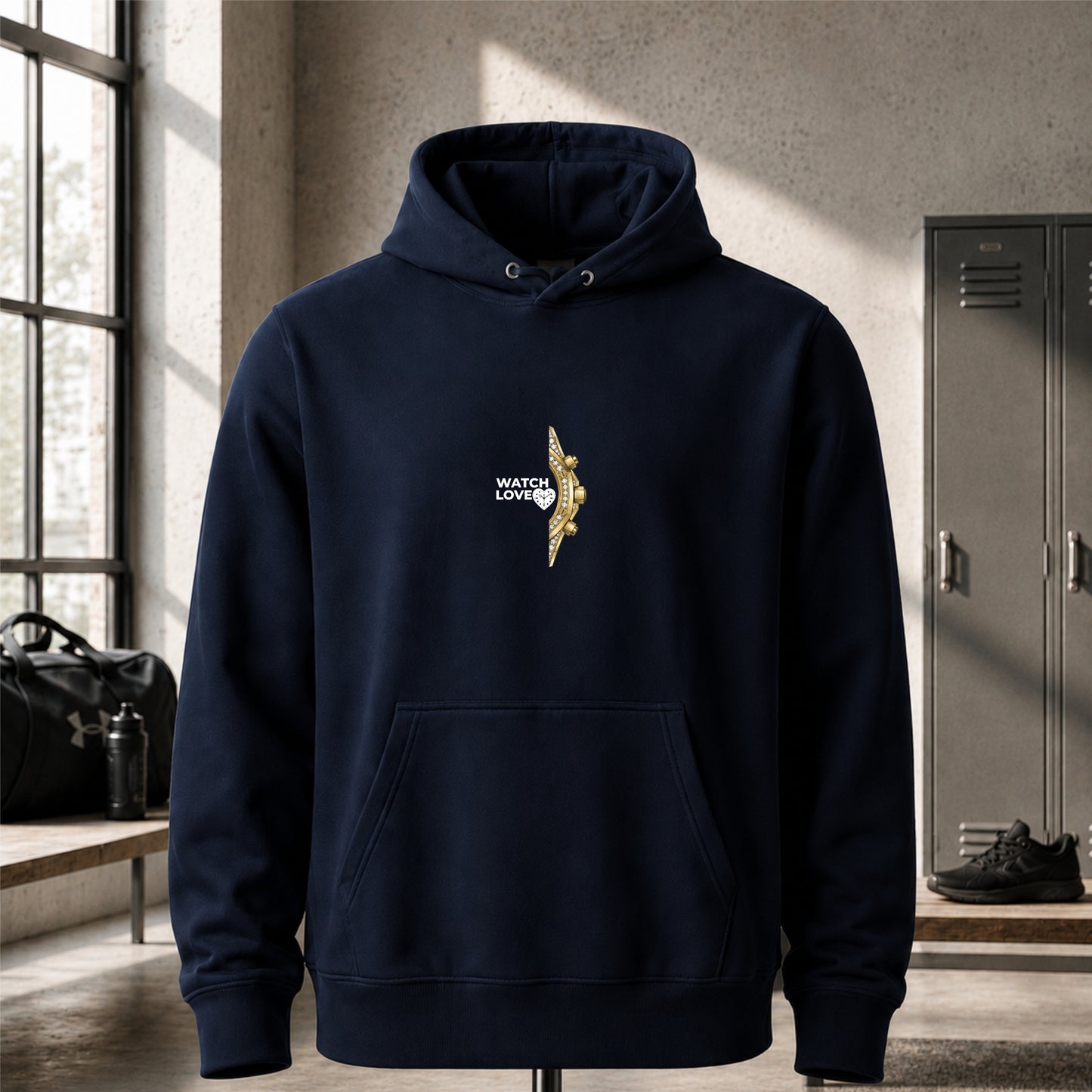 Iced Out Yellow-Gold Chrono Hoodie - 2 Farben