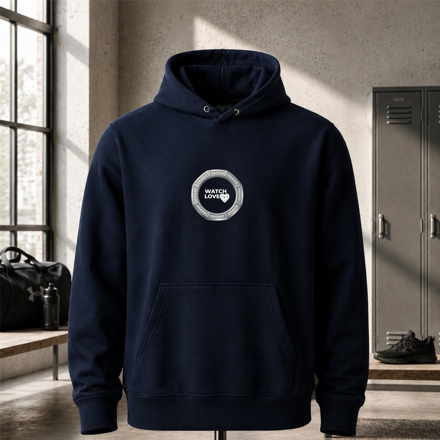Iced Out White-Gold Chrono Hoodie - 2 Farben