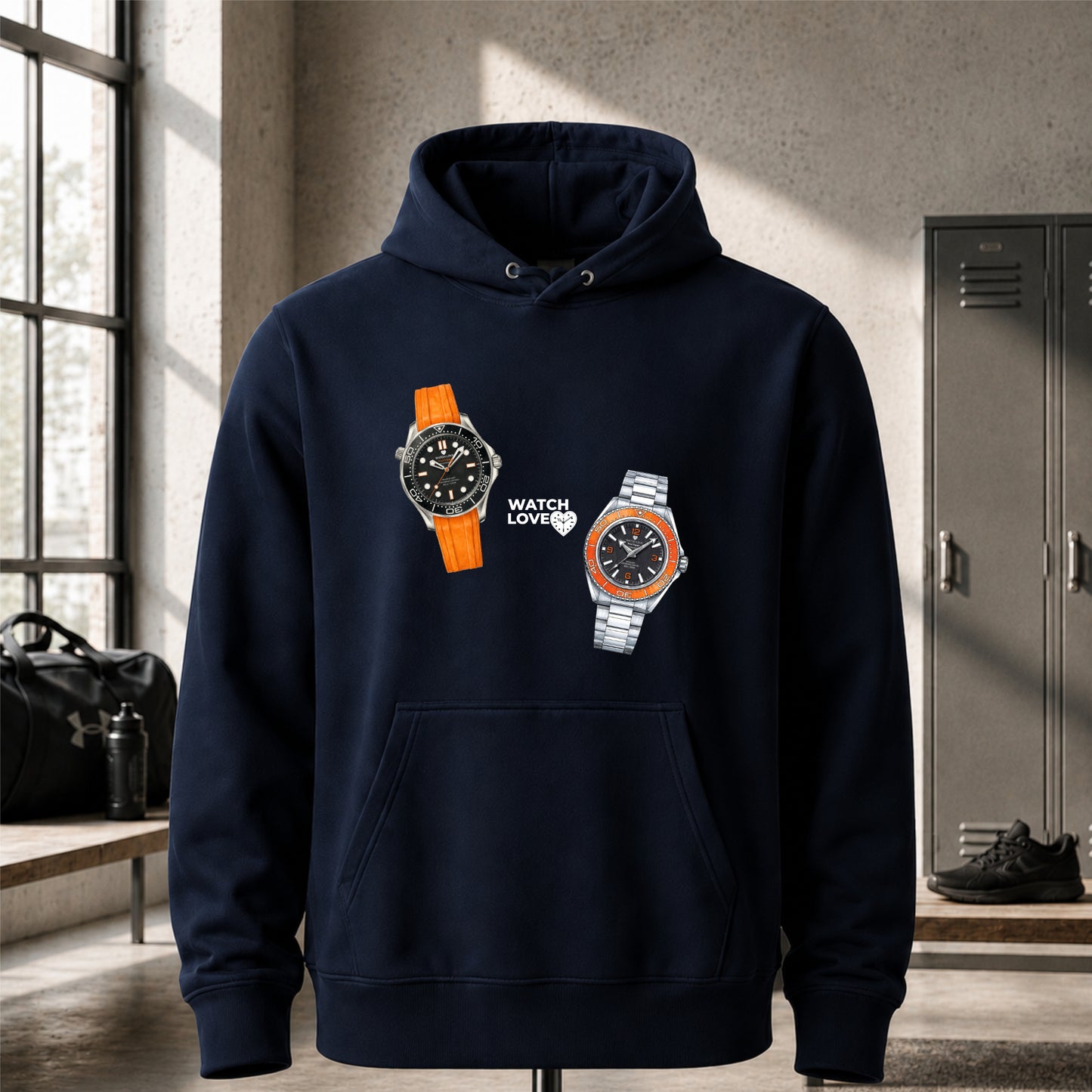 Dual Orange Chrono Hoodie - 2 Farben