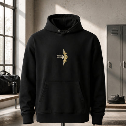 Iced Out Yellow-Gold Chrono Hoodie - 2 Farben