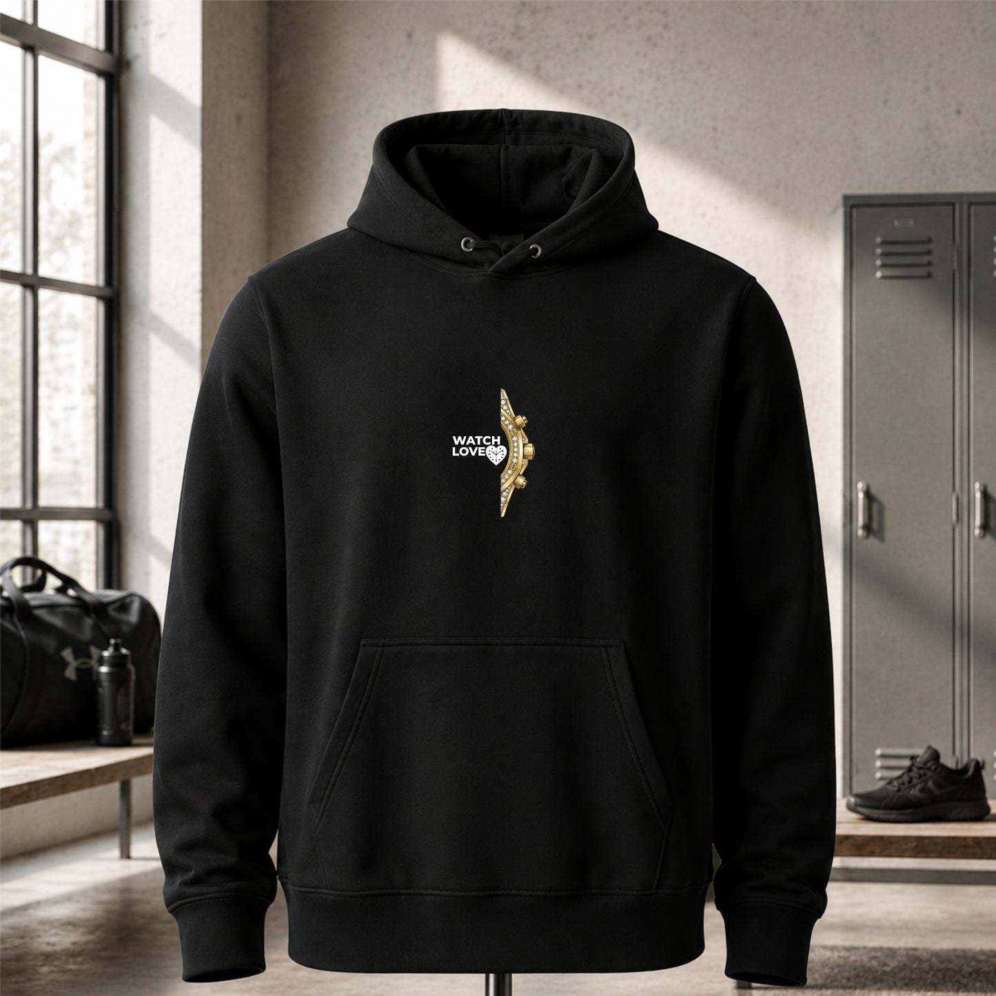 Iced Out Yellow-Gold Chrono Hoodie - 2 Farben