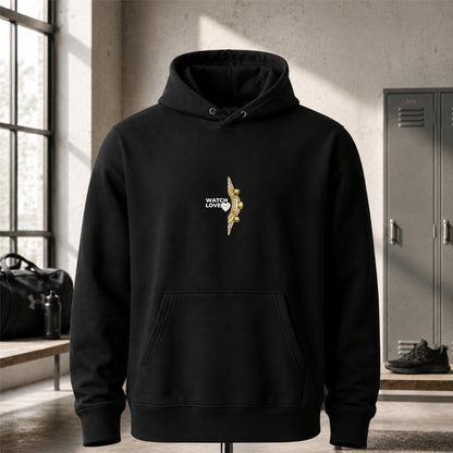 Iced Out Yellow-Gold Chrono Hoodie - 2 Farben