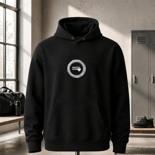 Iced Out White-Gold Chrono Hoodie - 2 Farben