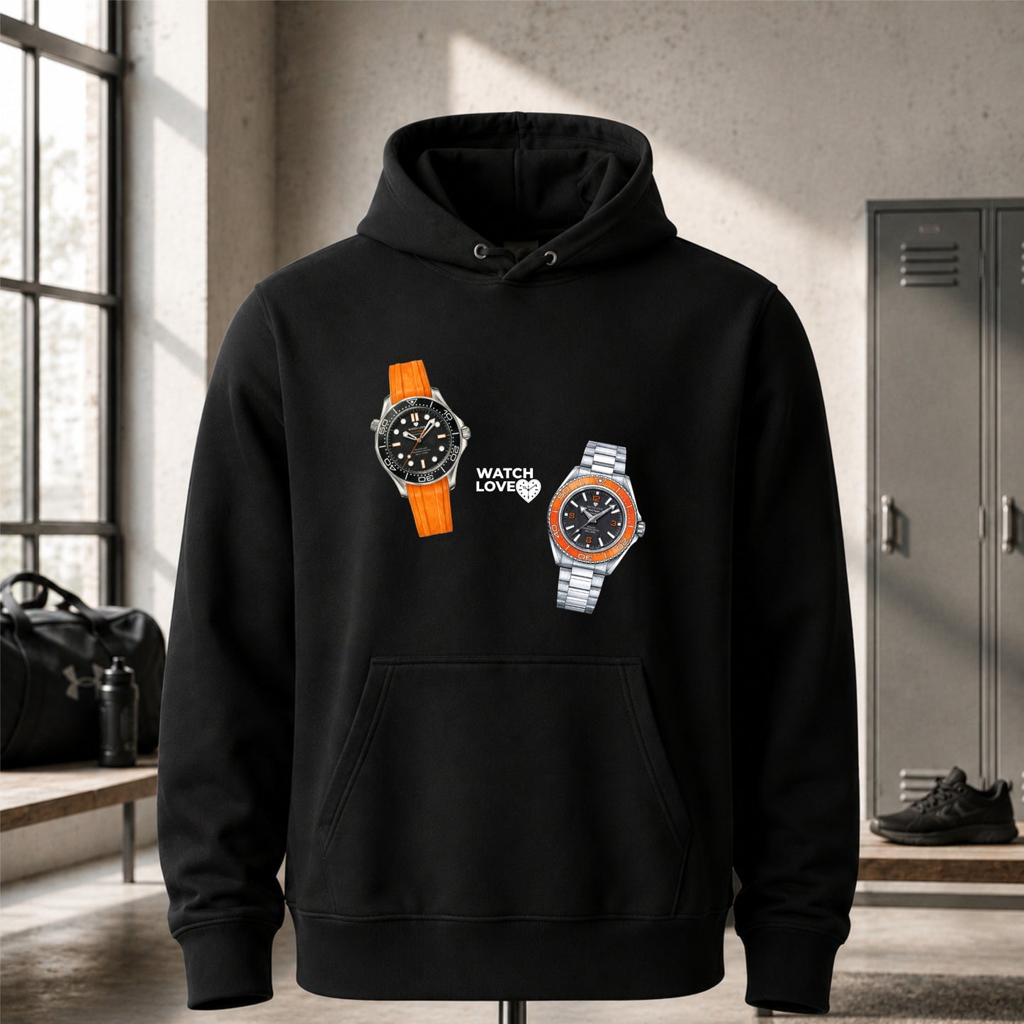 Dual Orange Chrono Hoodie - 2 Farben