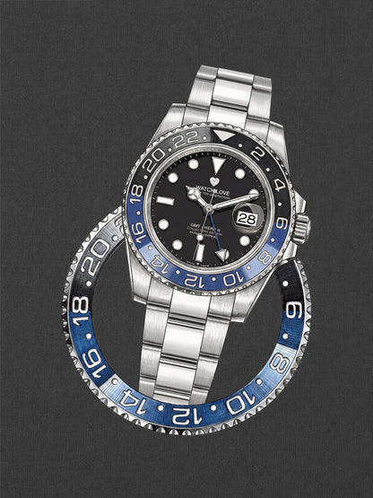 GMT Blue-Black Bezel T-Shirt - 3 Farben