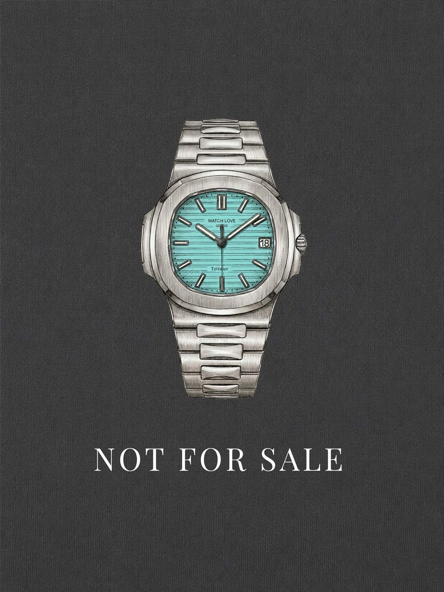 Türkis Dial "Not for Sale" T-Shirt - 2 Farben