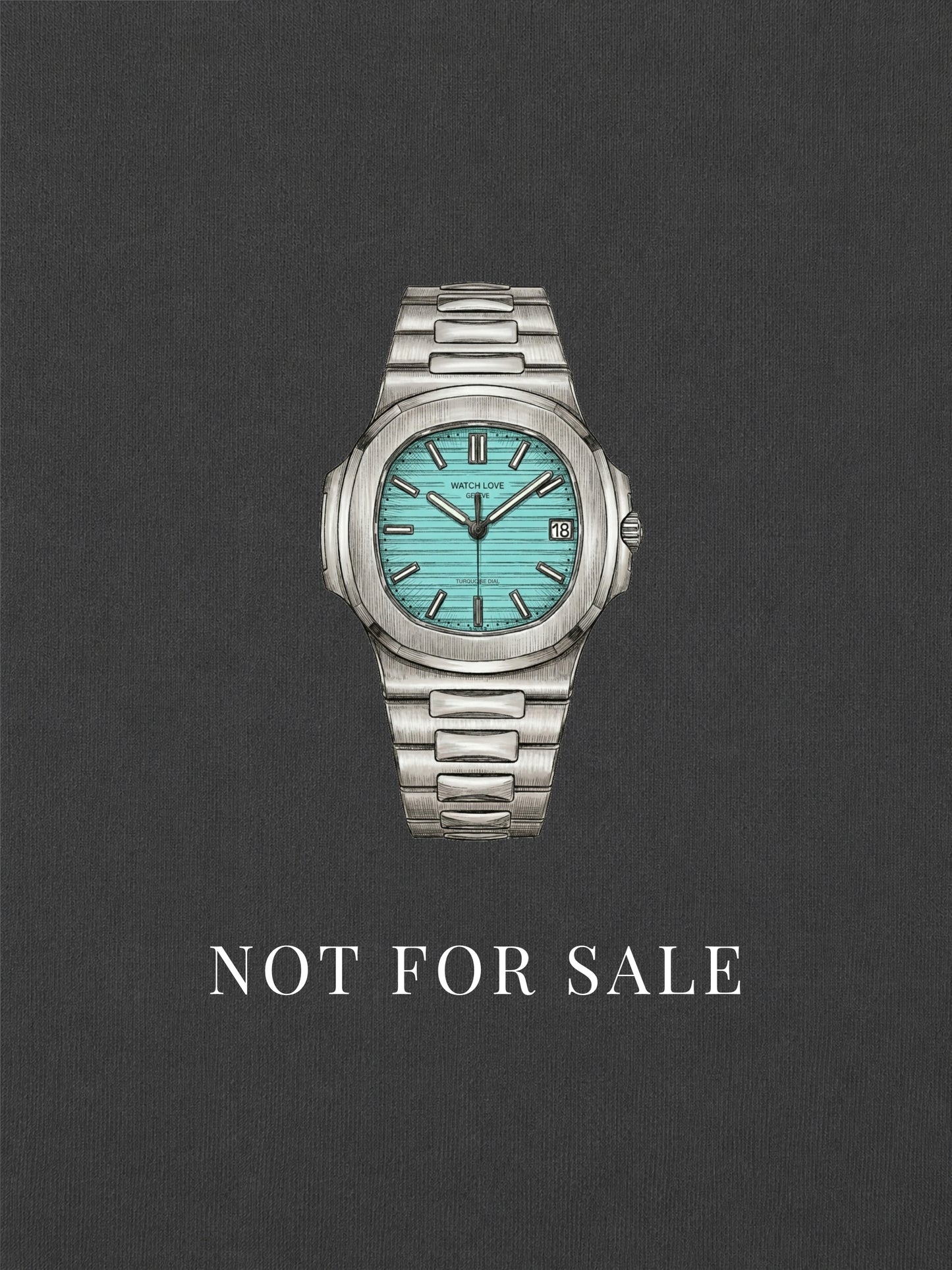 Türkis Dial "Not for Sale" T-Shirt - 2 Farben