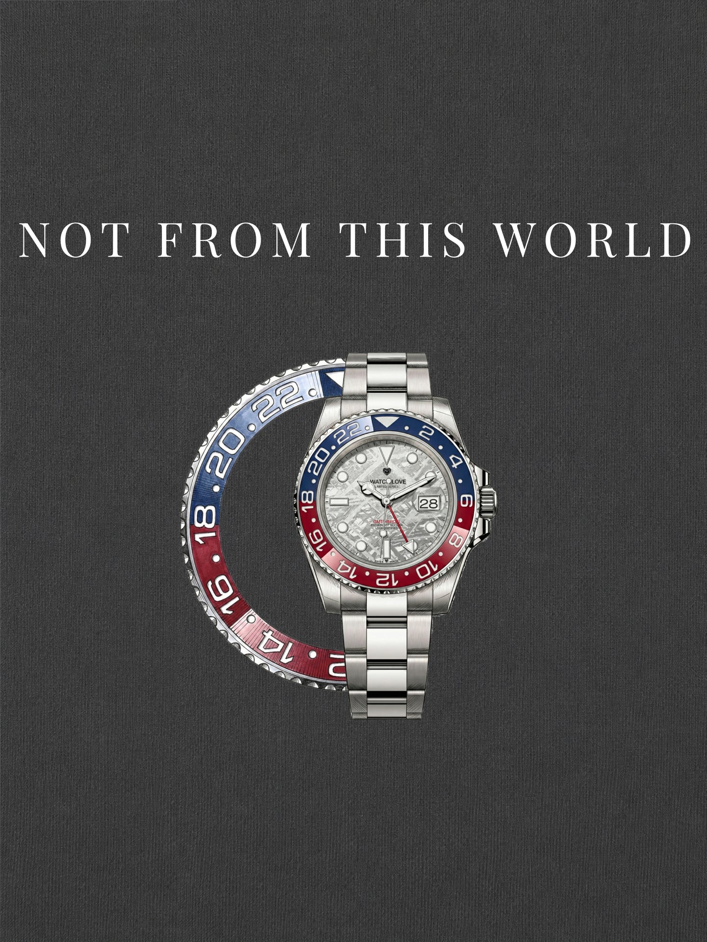 GMT Meteorite Dial "Not from this World" T-Shirt - 2 Farben
