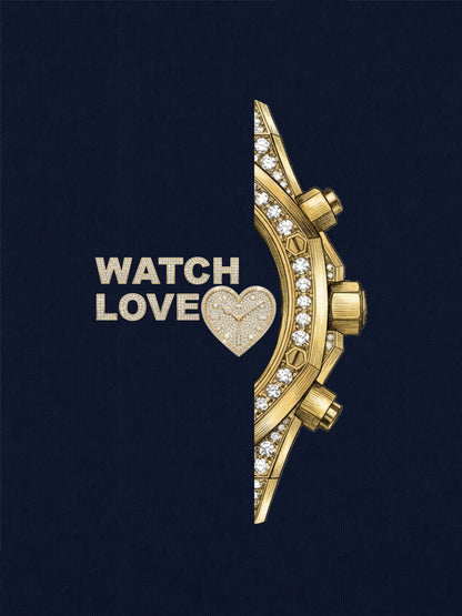 Iced Out Yellow-Gold Chrono Hoodie - 2 Farben