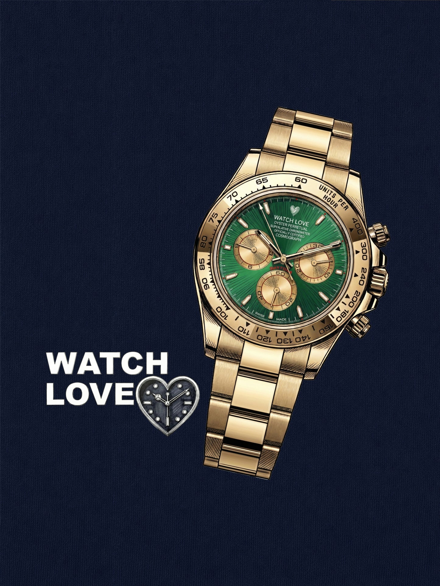 Green Dial Chrono Hoodie - 2 Farben