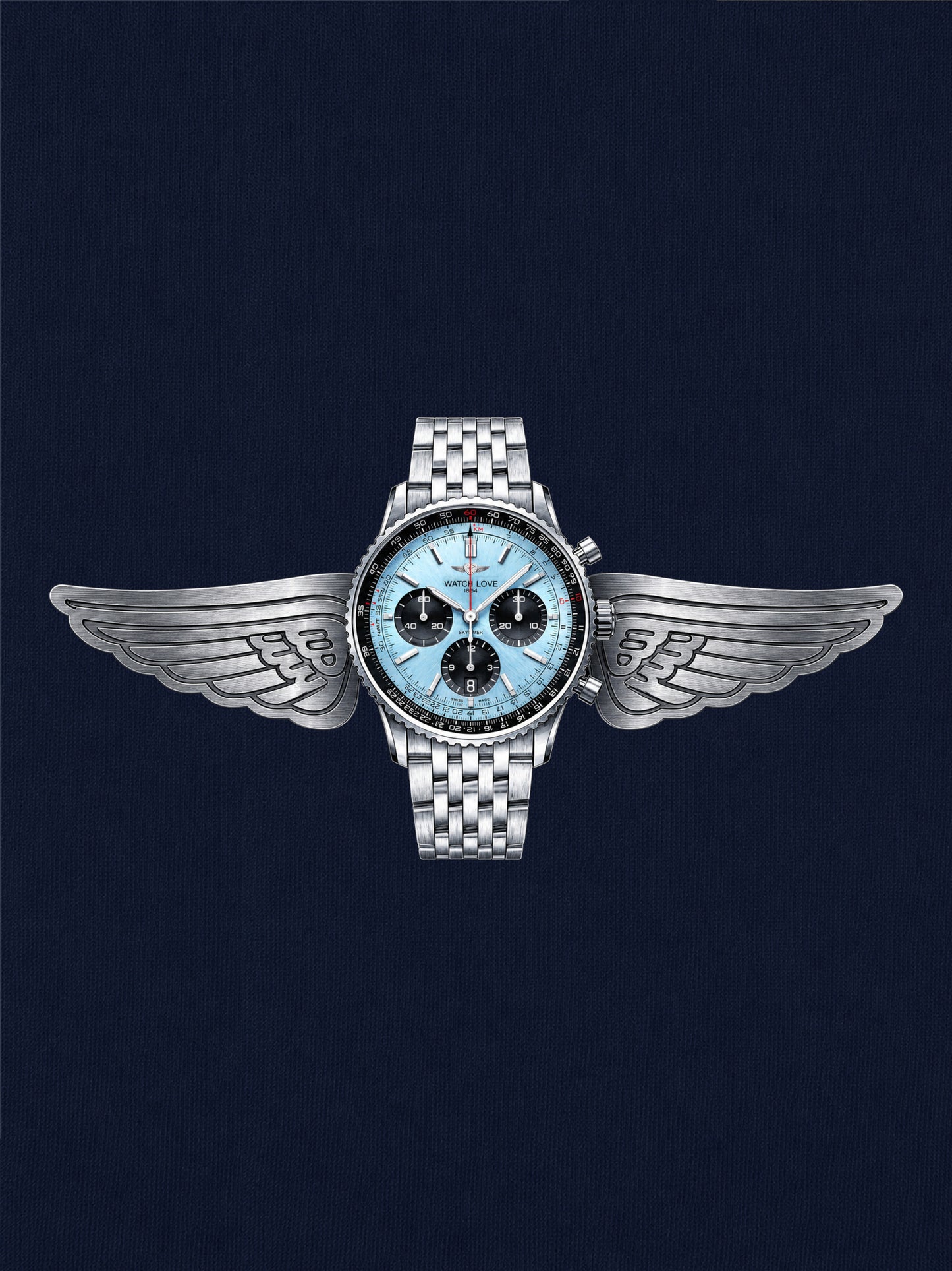 Aviator Spirit – Ice Blue Edition T-Shirt - 3 Farben