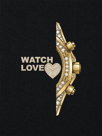 Iced Out Yellow-Gold Chrono Hoodie - 2 Farben