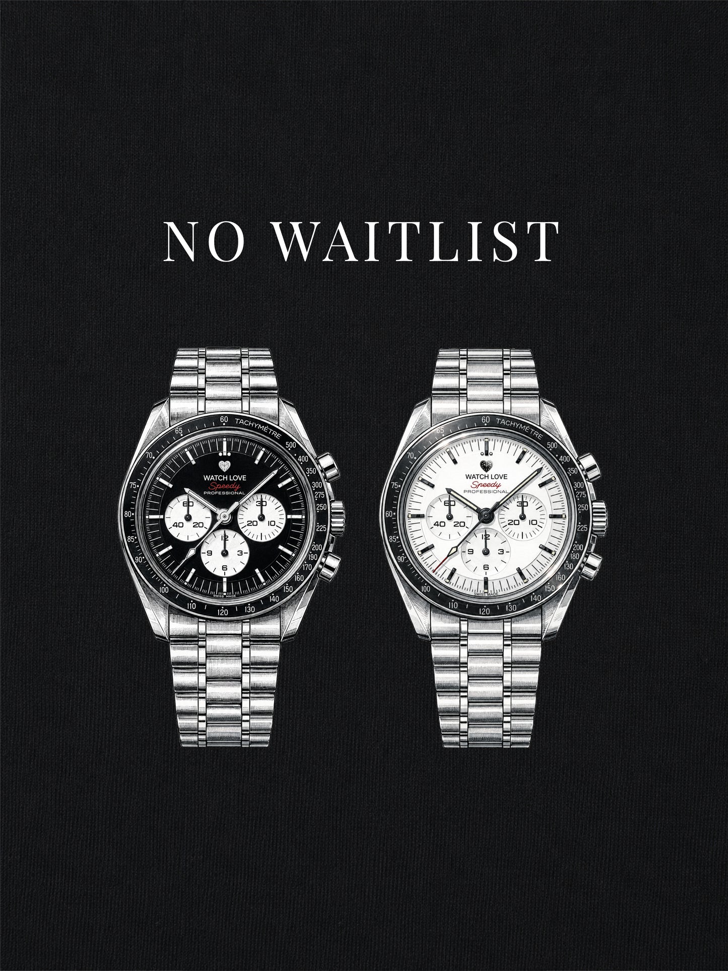 Speedy Duo "No Waitlist" T-Shirt - 2 Farben