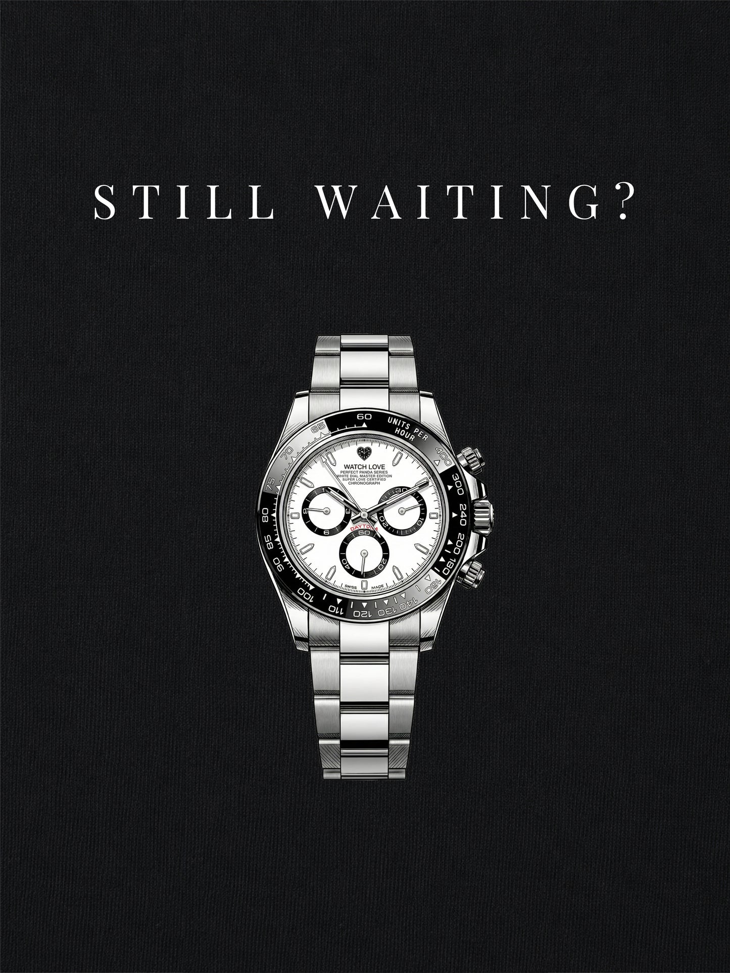 Panda "Still Waiting" T-Shirt - 3 Farben