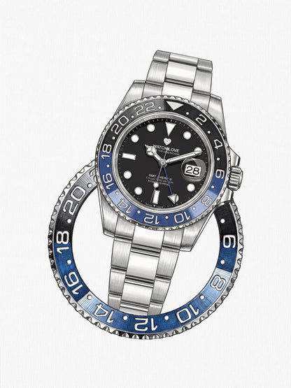 GMT Blue-Black Bezel T-Shirt