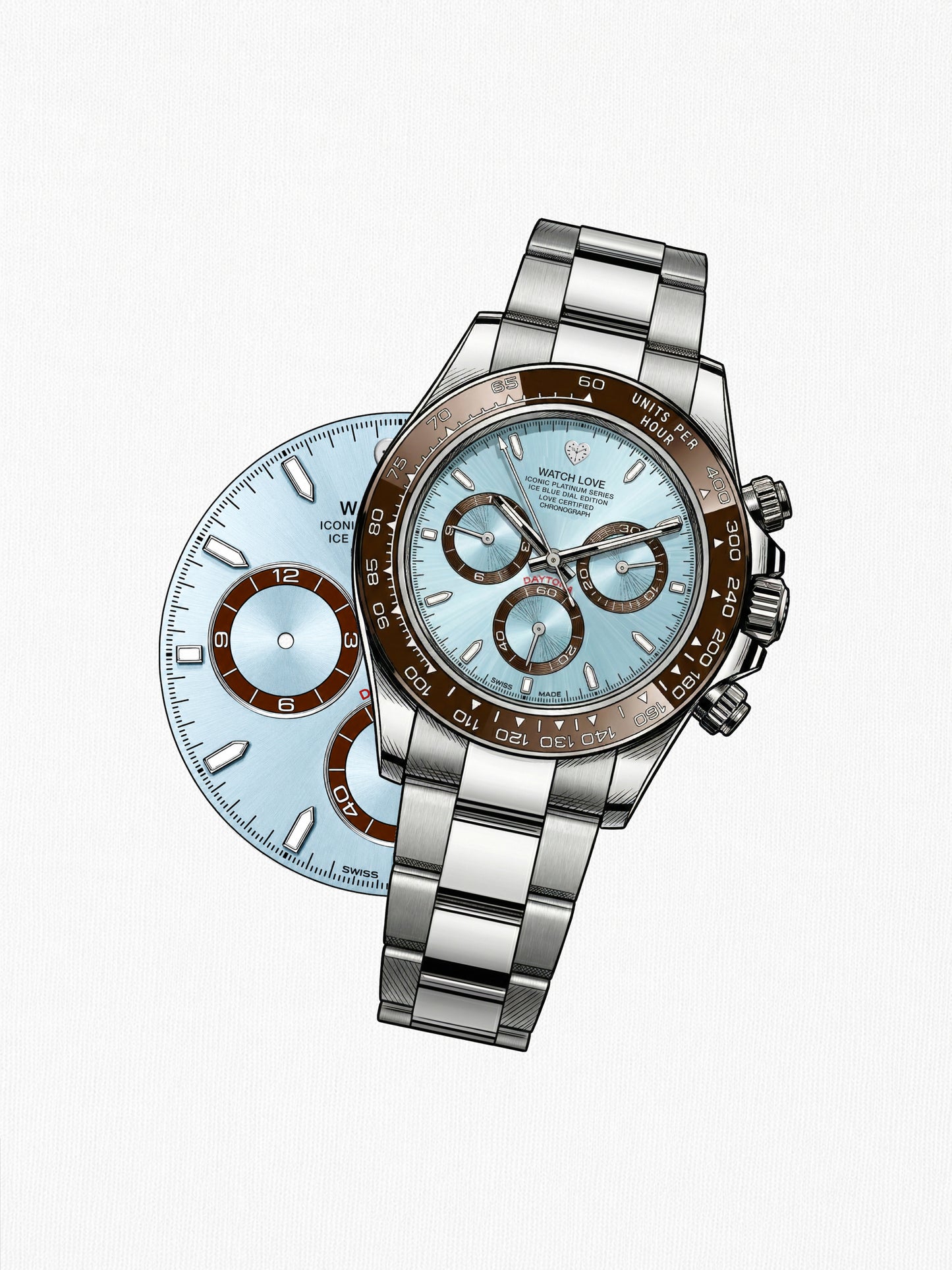 Ice Blue Chrono T-Shirt
