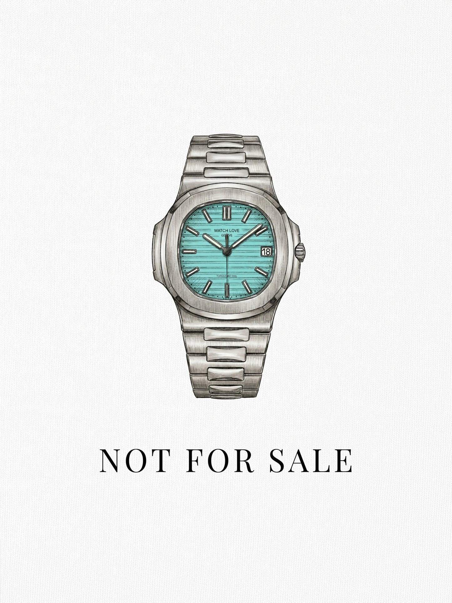 Türkis Dial "Not for Sale" T-Shirt
