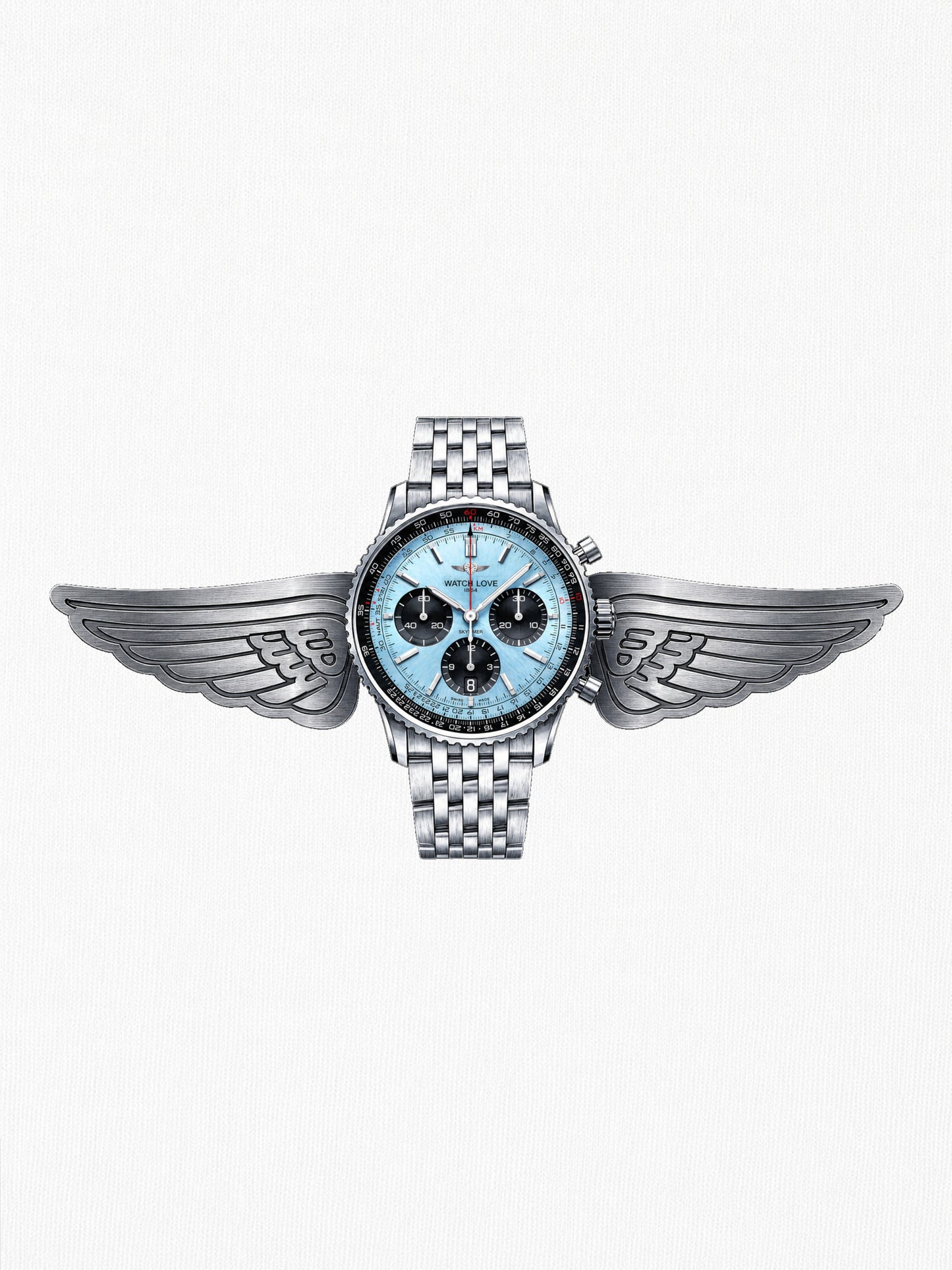 Aviator Spirit – Ice Blue Edition T-Shirt - 3 Farben