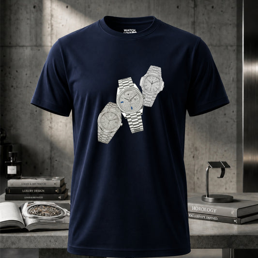 Three Iced Out T-Shirt - 3 Farben