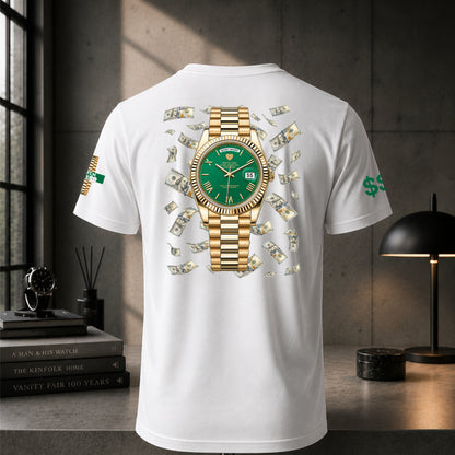 Dollar Sign T-Shirt Weiß - in Premium-Qualität