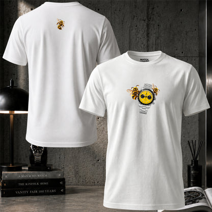 Bumblebee Yellow Chrono T-Shirt Weiß in Premium-Qualität